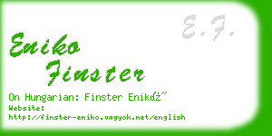 eniko finster business card